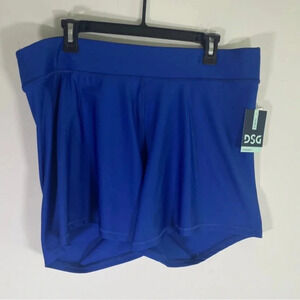 DSG Blue Compression Mid Rise Spandex Shorts Size 2X NWT